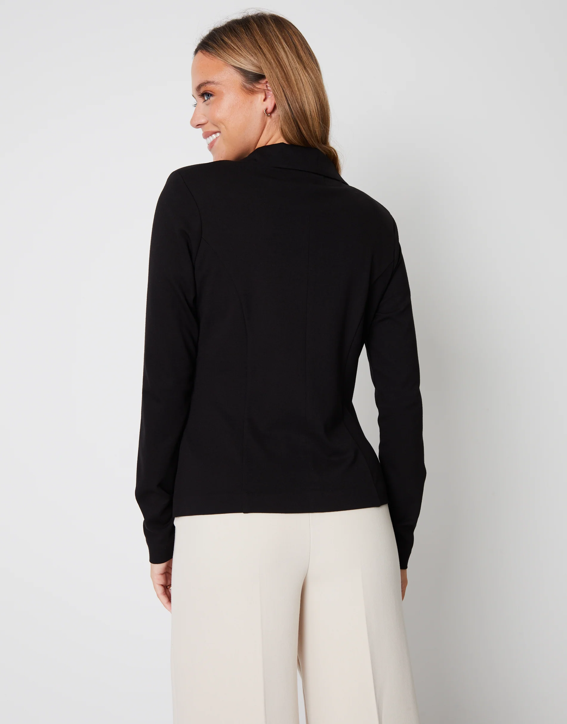 Ponte Blazer in Black - Image 2