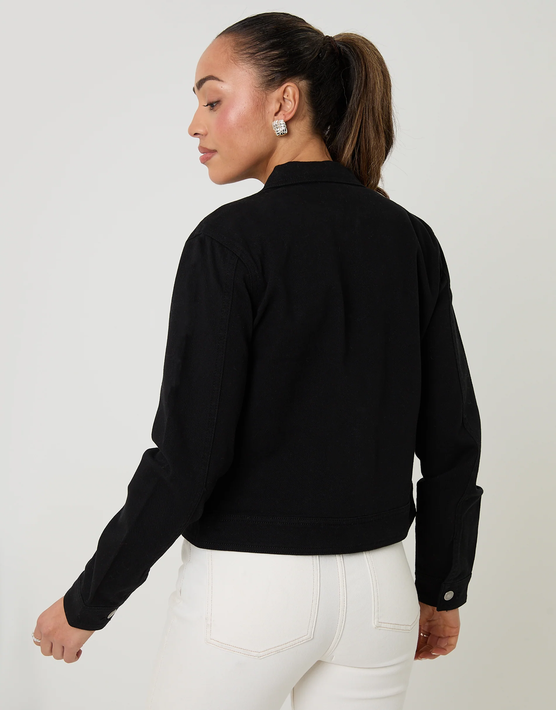 Denim Jacket in Black Wash - Image 2